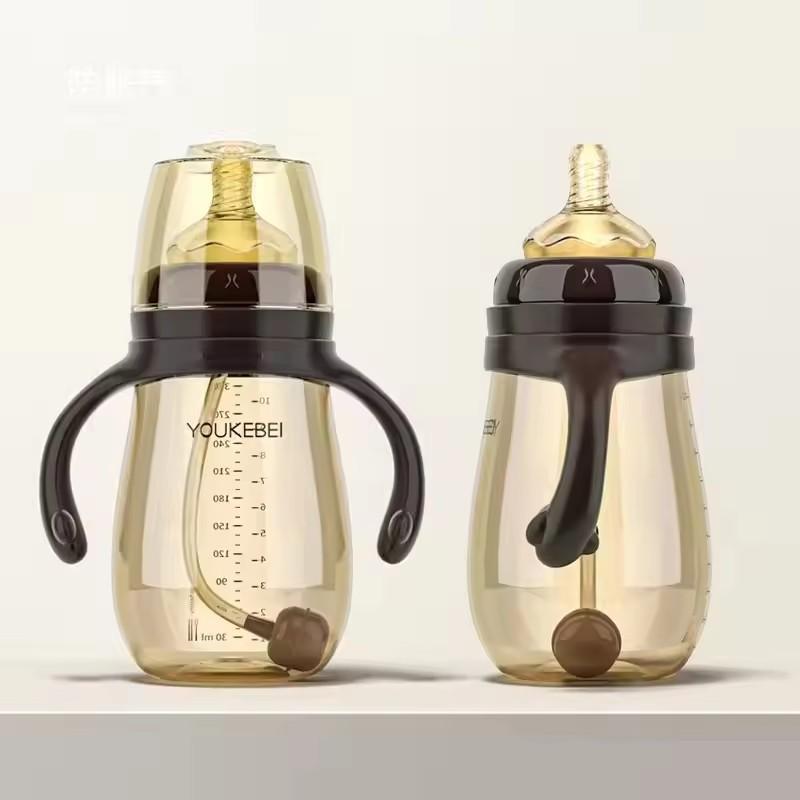 PP bottle for newborn anti-flatulence anti-choking wide caliber high temperature food grade anti-drop easy to clean