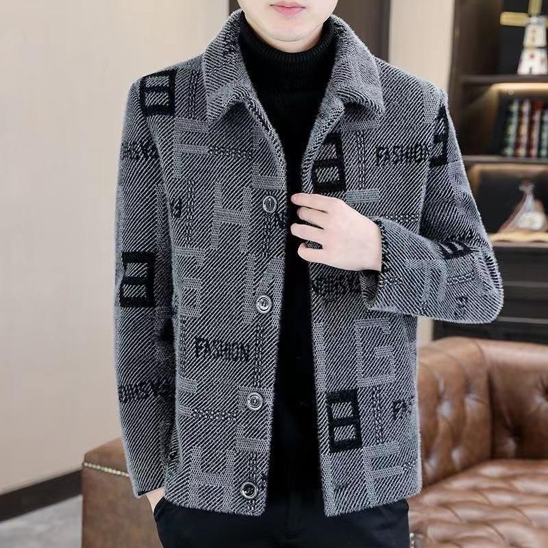Men's Coat Autumn and Winter New 2024 High-end Short Woolen Coat Korean Style Warm Thickened Casual Jacket
