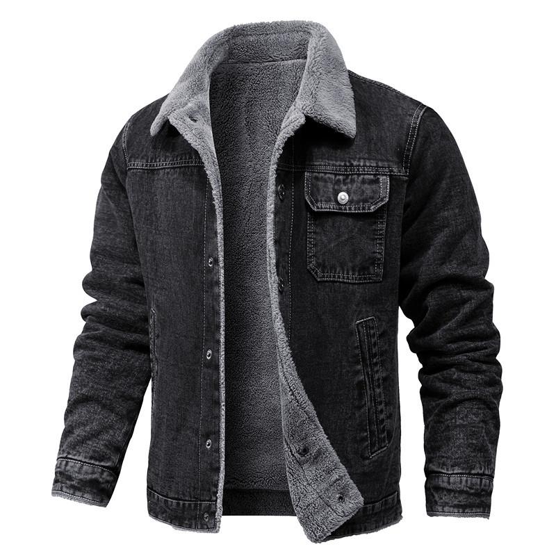 2026 Spring and Autumn New Men's Jackets Fleece-Lined Cotton Workwear Casual Jackets Men's Outerwear Factory Wholesale