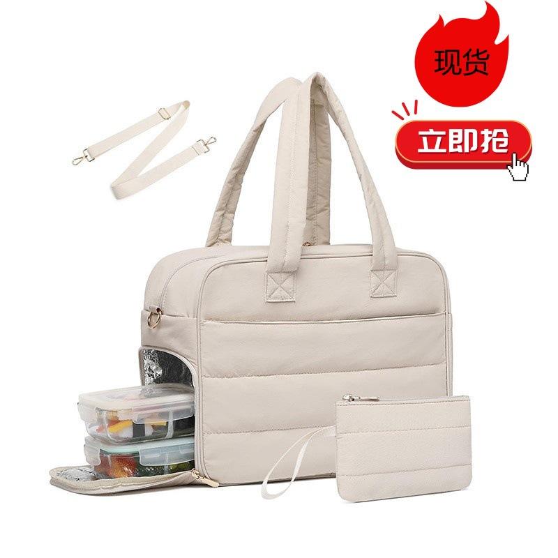 Large-Capacity Portable Lunch Bag, Aluminum Foil Insulated Lunch Bag, Waterproof Portable Storage Bag for Office Workers and Students to Carry Meals