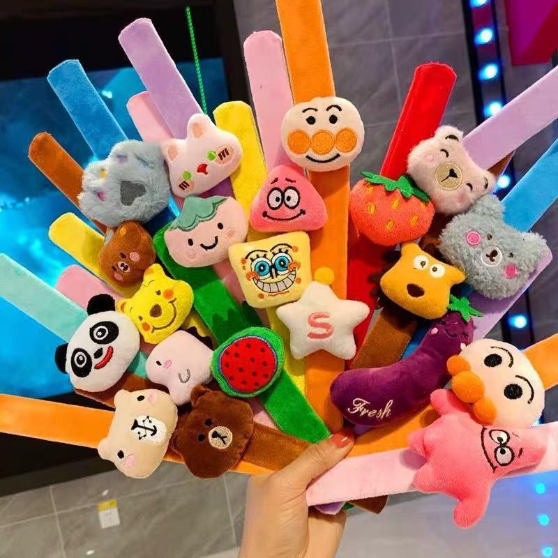 Wedding Preparation Wedding Throw Female Cute Snap Ring Plush Snap Creative Toy Cartoon Bracelet Hair Accessories Female Snap Bracelet