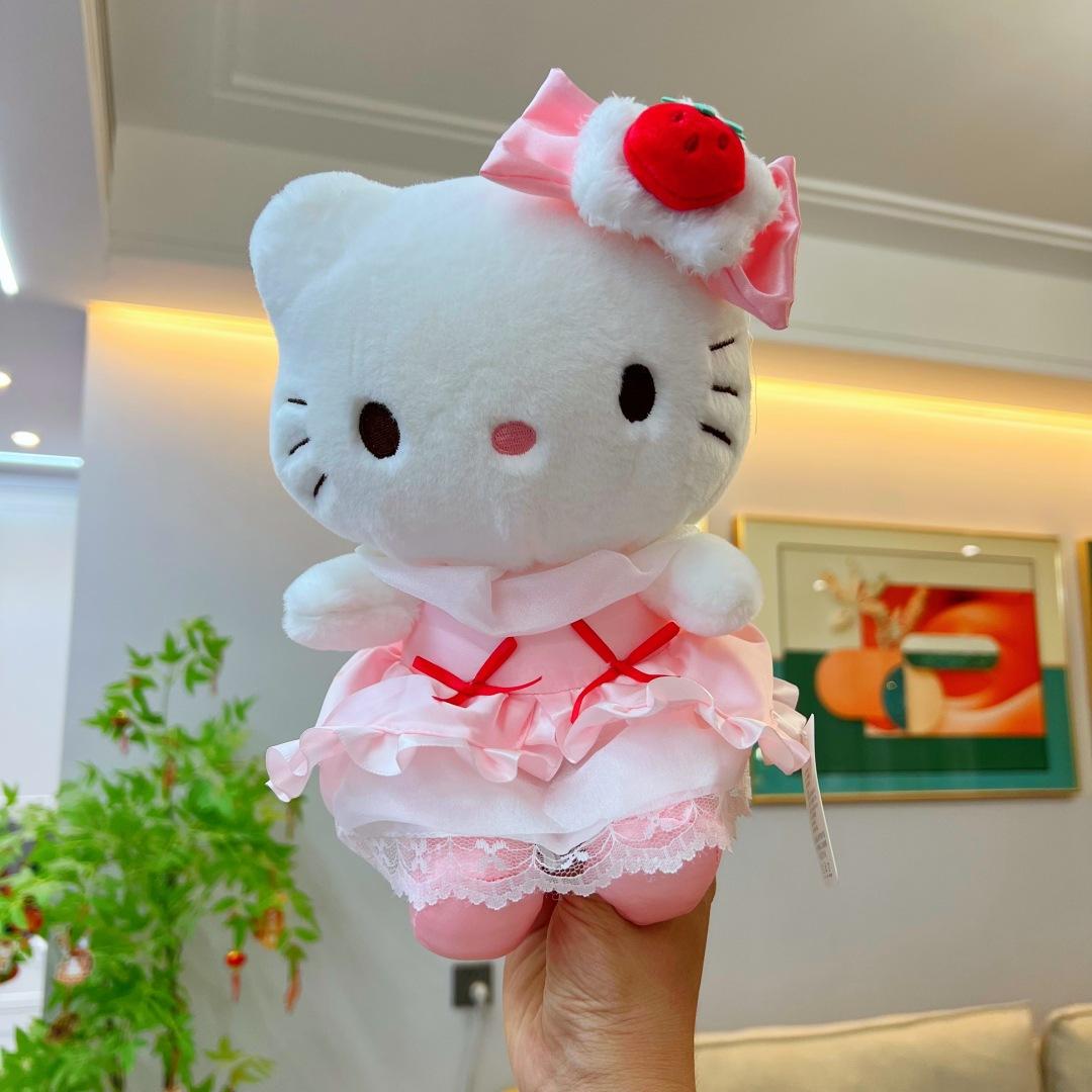 Pink skirt Red Strawberry Cat Cat