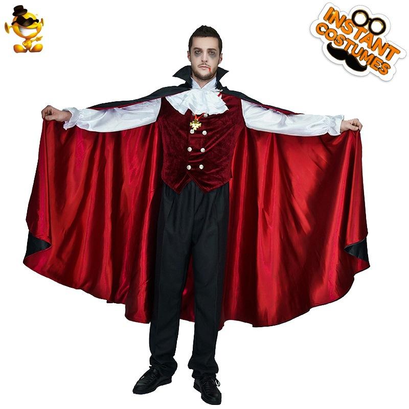 Halloween Vampire Clothes Men Horror Vampire Cosplay Costume Halloween Carnival Party Costume