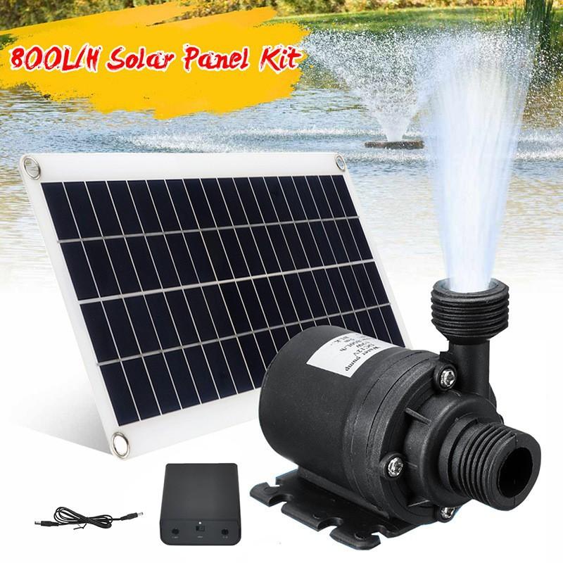 50W 12V Solar Panel water pump fountain pumping pond garden pool low noise Solar Fountain irrigation