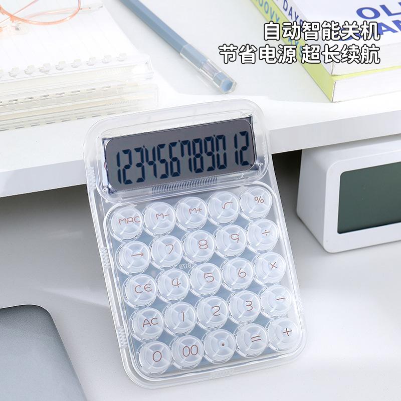 Cross-Border Hot-Selling Transparent Calculator, Dropshipping, Business Gifts, Finance Office, Trendy High-End Calculator