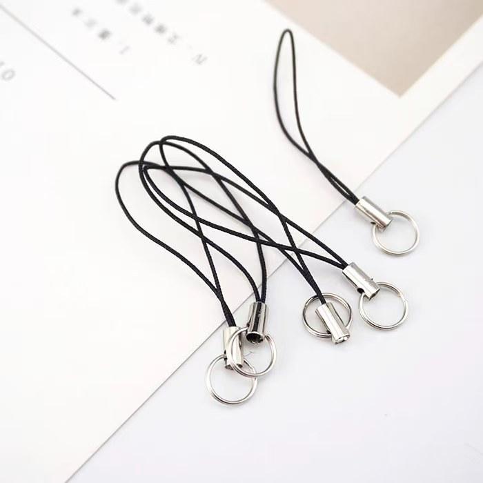 DIY Handmade Jewelry Double Ring Mobile Phone Rope Mobile Phone Accessories Jewelry Pendant Rope Jewelry Accessories Doll Doll Hanging