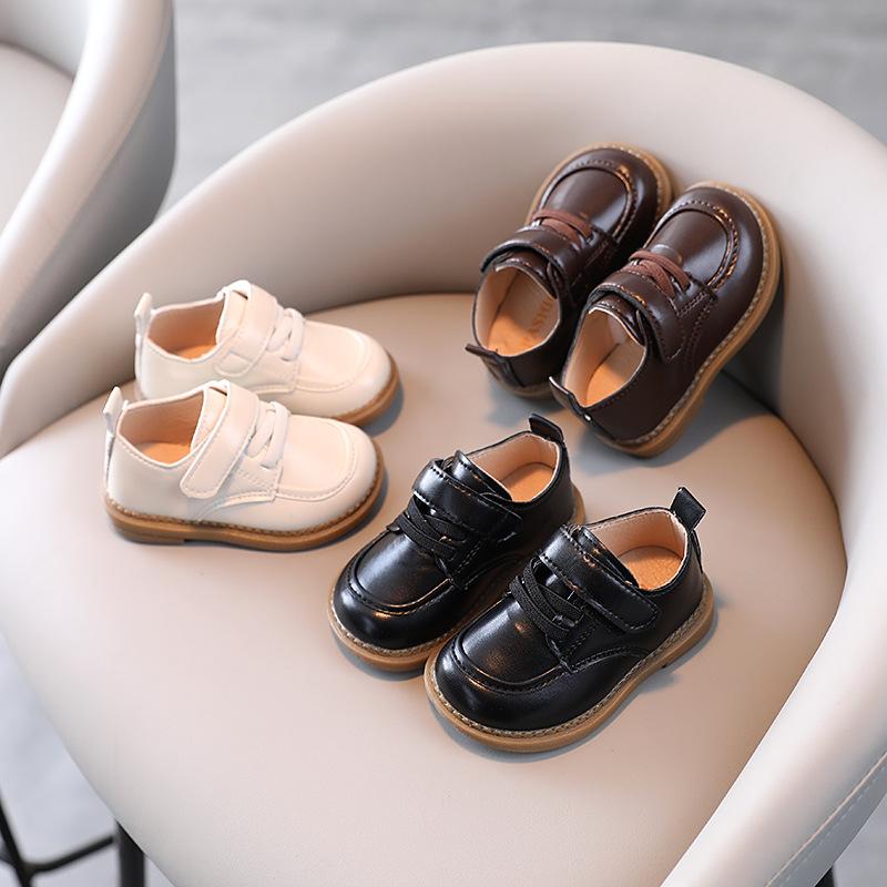Baby Leather Shoes 2026 Spring New Model Boys' Toddler Shoes Soft Sole Casual Leather Shoes Single Shoes Loafers Wholesale