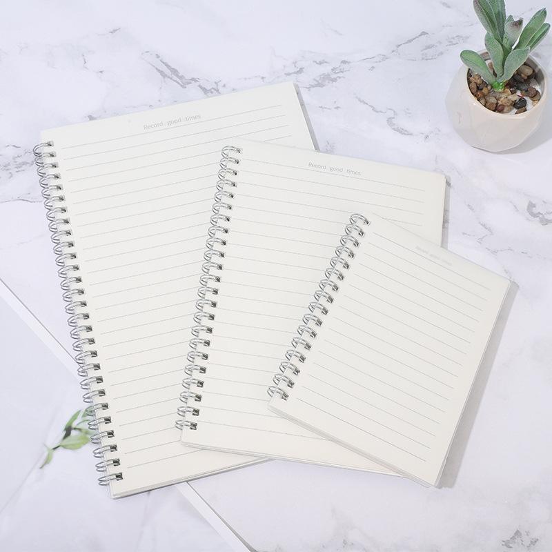 A5 Coil NoteBook B5 NoteBook A6 Flap Pocket Pants Notepad Flip-up Horizontal Grids Blank Classroom Record Book