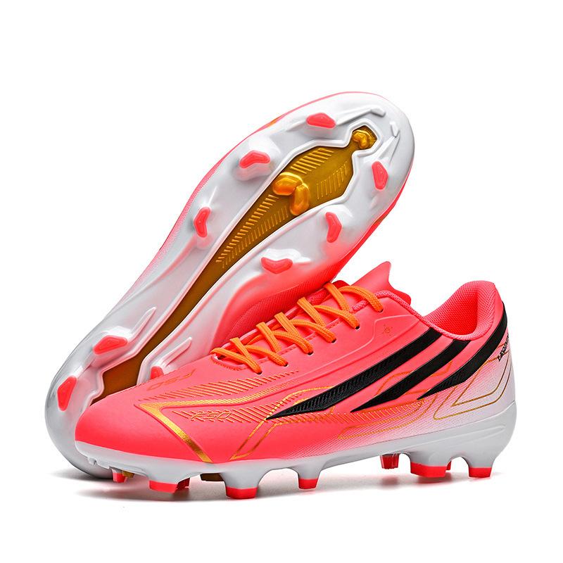 World Cup F50 New Low-Top Lace-Up Football Shoes for Men, Long-Spiked, Feather-Flowing, Student Natural Grass Training Shoes