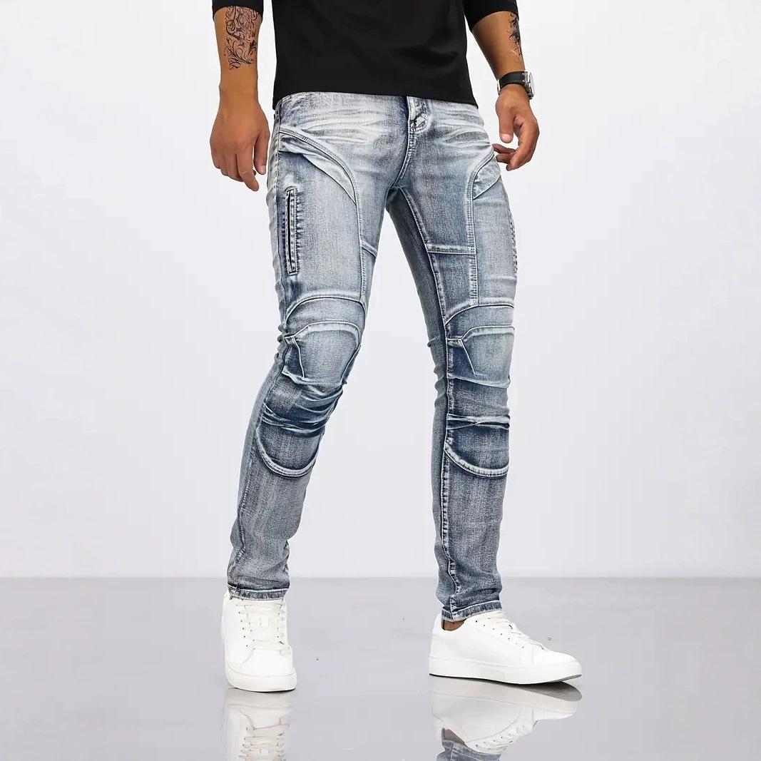 Foreign Trade Carefully Selects Good Goods, Motorcycle Jeans for Men, Stretch Cycling Pants, Kevlar Tear-Resistant Motorcycle Jeans