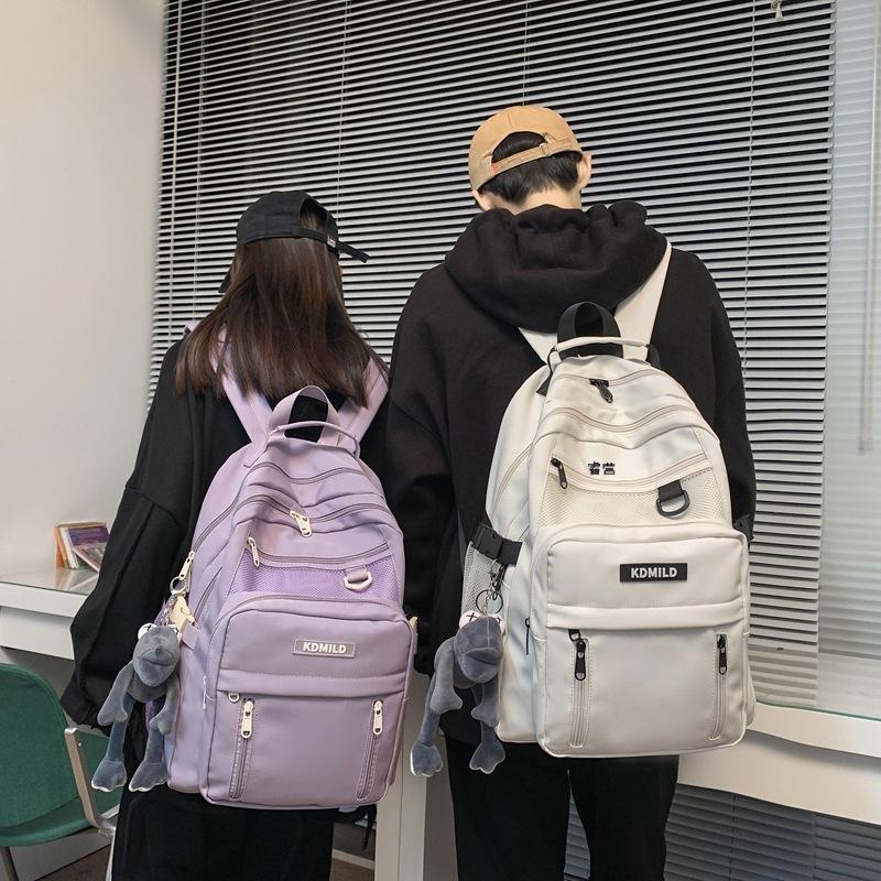 Schoolbag Men's Ins Korean-style Harajuku ulzzang Women's Senior high school College Students All-match Large Capacity Multi-layer Backpack Backpack