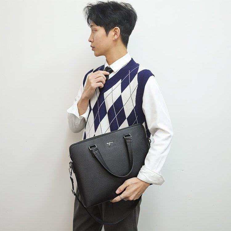 New business men's briefcase, crossbody handbag, single shoulder document bag, commuter briefcase, waterproof document bag