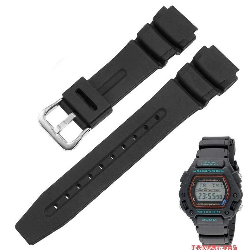 19mm Protruding Mouth Suitable for Casio Dw-291/W-218/Dw-290/Aw-61 Resin Tpu Rubber Watch Strap