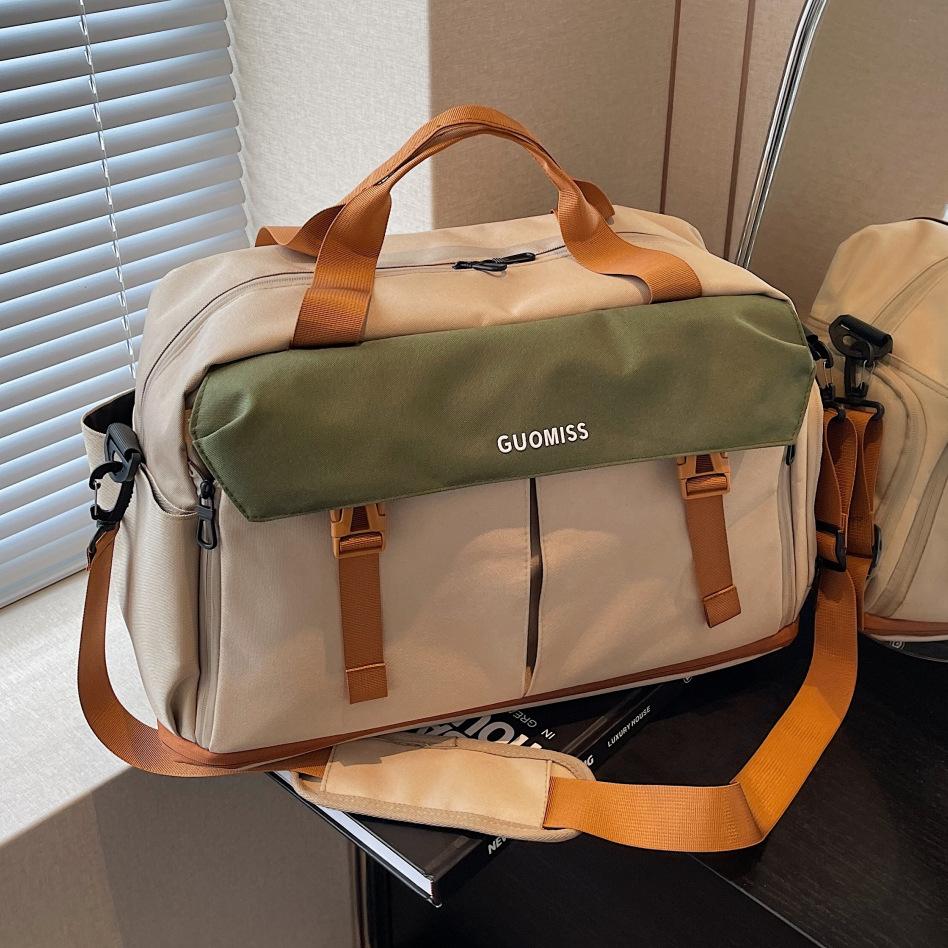 Short-Distance Travel Bag with Expandable Capacity, New Large-Capacity Travel Storage Bag, Luggage Bag with Dry and Wet Separation, Sports and Fitness Bag