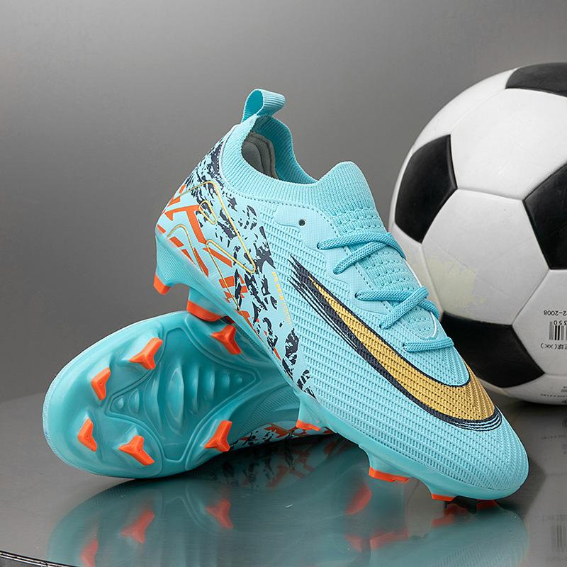 31-45 Size Soccer Training Shoes Rubber Cross-Border Football Shoes for Men, Children, and Women