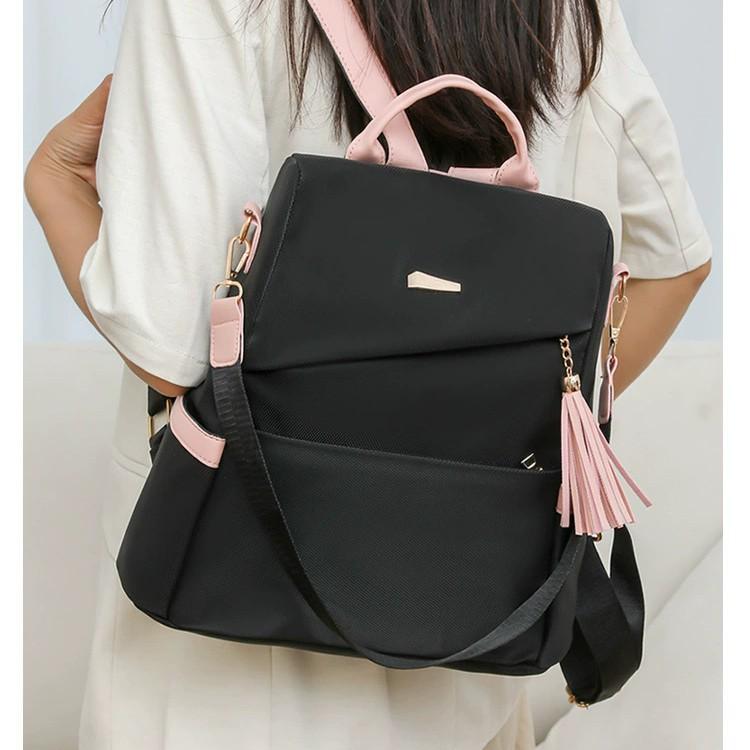 2026 New Women's Anti-Theft Backpack, Fashionable Soft Leather Dual-Purpose Large-Capacity Travel Backpack, Lightweight Commuter School Bag