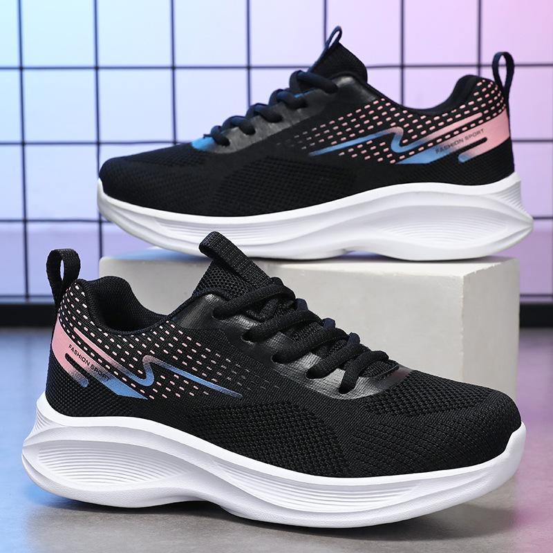 Shoes for Women 2026 Summer New Running Shoes Factory Direct Sales Soft Sole Comfortable Breathable Foreign Trade Mesh Shoes Sports Shoes for Women
