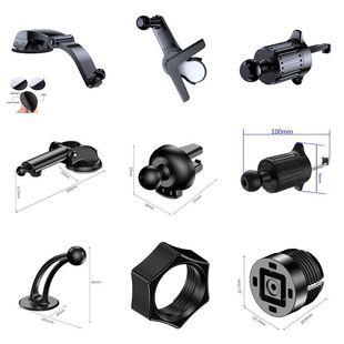 Car Phone Holder Accessories Universal Suction Cup Base 17mm Ball Head Air Vent Hook Navigation Bracket Accessories Wholesale