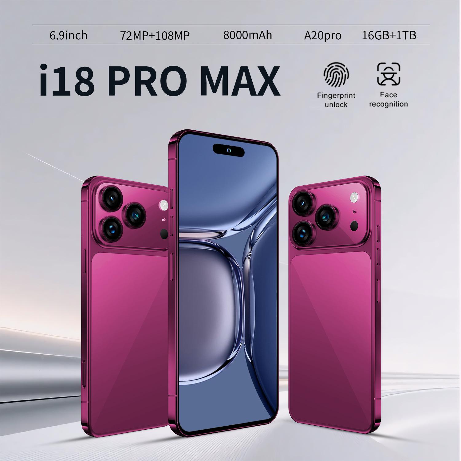 New i18promax smartphone with Dynamic Island, cross-border TikTok dropshipping 7.3inch large screen