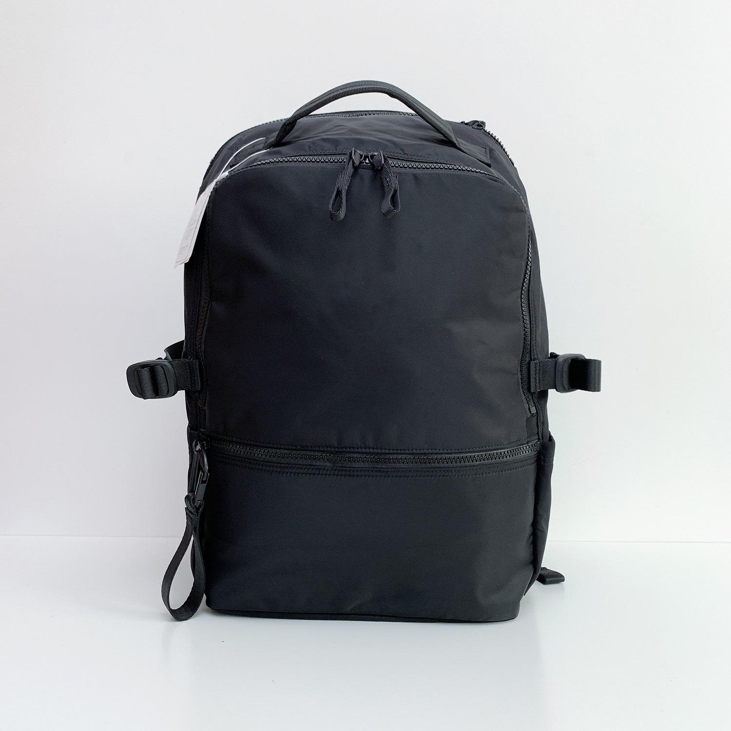 LuLu Bag New 22L New Crew Backpack Waterproof Double-Shoulder Bag with Wide Shoulder Straps and Curved Straps, Laptop Bag, School Bag
