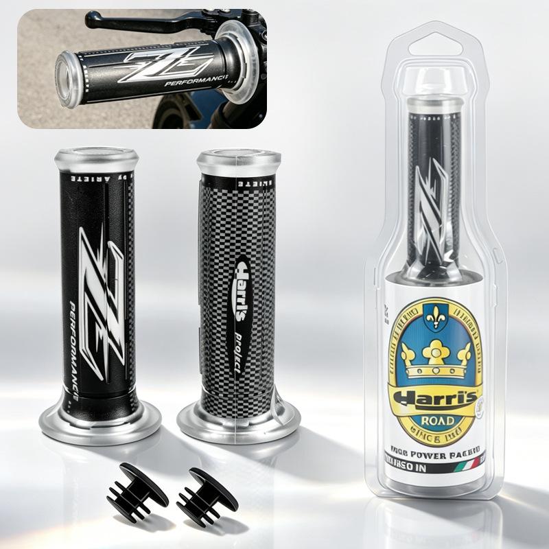 Motorcycle Modified Handlebar Grips, Transparent, Universal Accessories for Indonesia, Malaysia, and Southeast Asia, Carbon Fiber Style Grips, Cross-Border Hot Selling