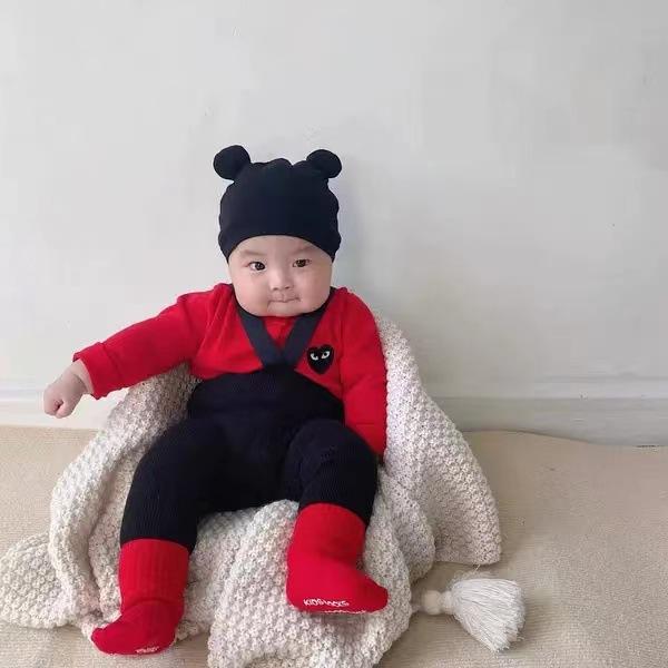 Live Supply of Infant Core-Spun Yarn Knitwear 2026 Spring Style Infant Yarn Long-Sleeve Baby Clothing Knitwear in Stock