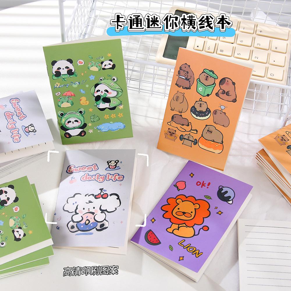 Cute cartoon mini notepad, lined note book, high-appearance student notebook, stationery wholesale
