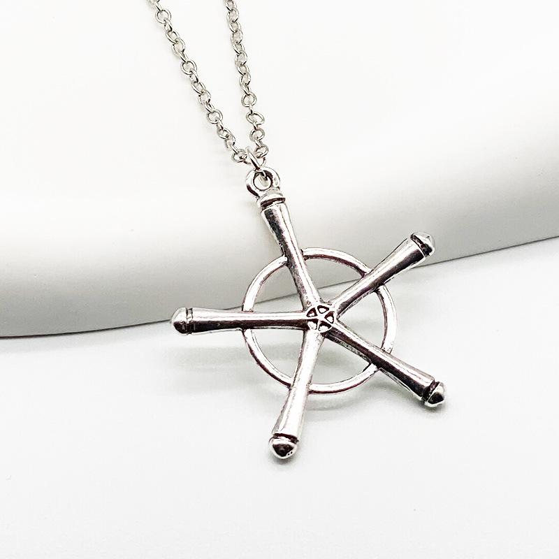 Anime Death Destroy Master Necklace Ishida Rain Dragon Weapon Necklace Silver Ridge Fox Bird Pendant Secondary Surrounding