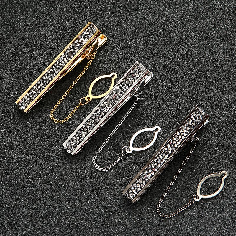 Amazon Hot Tie Clip Men's Forsuit Business Advanced Light Luxury Online Celebrity Tie Clip Boutique Suit Tie Clip