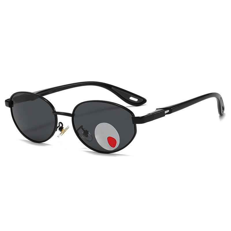 New style sunglasses with metal square frame, polarized sunglasses, European and American trendy retro sunglasses for men and women 3722