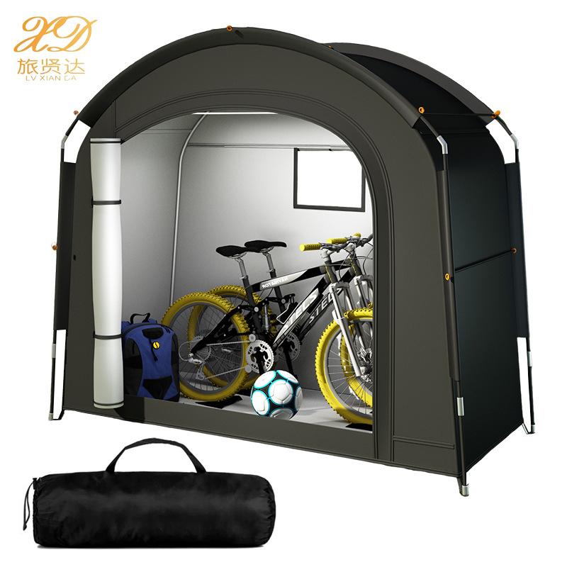 Cross-Border New Outdoor Large Space Storage Tent Weatherproof and Insect-Proof Portable Outdoor Storage Bicycle Tent