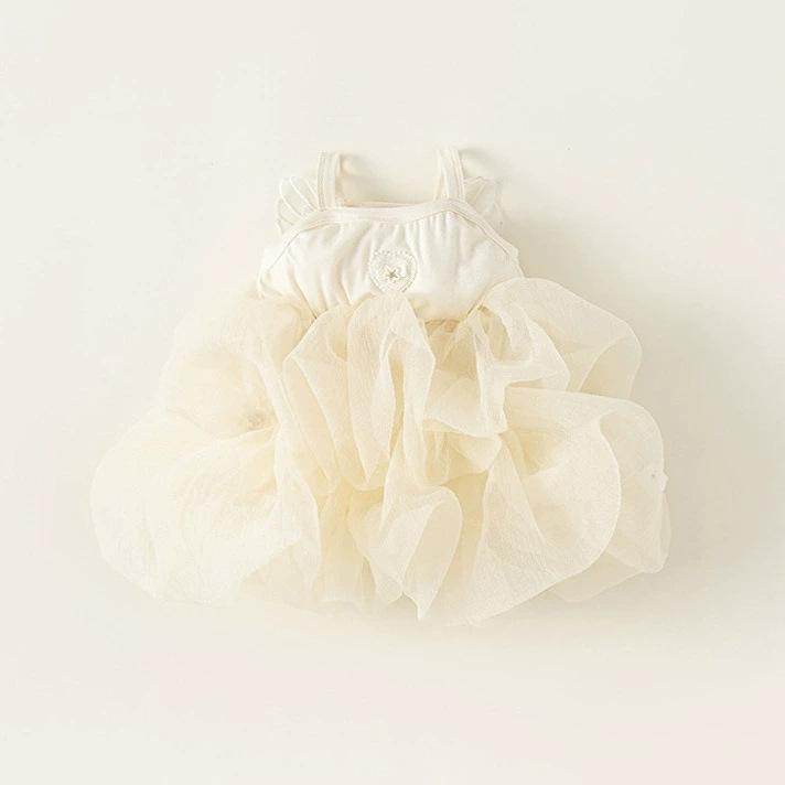 Girls' Suspenders Tutu Dress dress Summer Baby Back Wings Soft Birthday Year Old Dress Princess Dress
