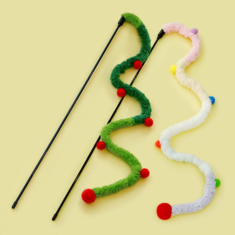 Factory direct new INS Wind lengthened velvet mute fairy stick cute funny cat stick self-Hi cat Christmas play