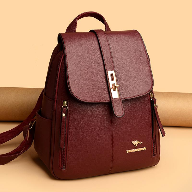 Backpack Women's 2024 New Korean Style Simple Fashion Women's Backpack Commuter All-match Large Capacity Shoulder Casual Bag