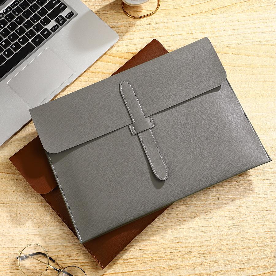 Leather folder A4 document bag business storage bag document bag briefcase exam document bag corporate office