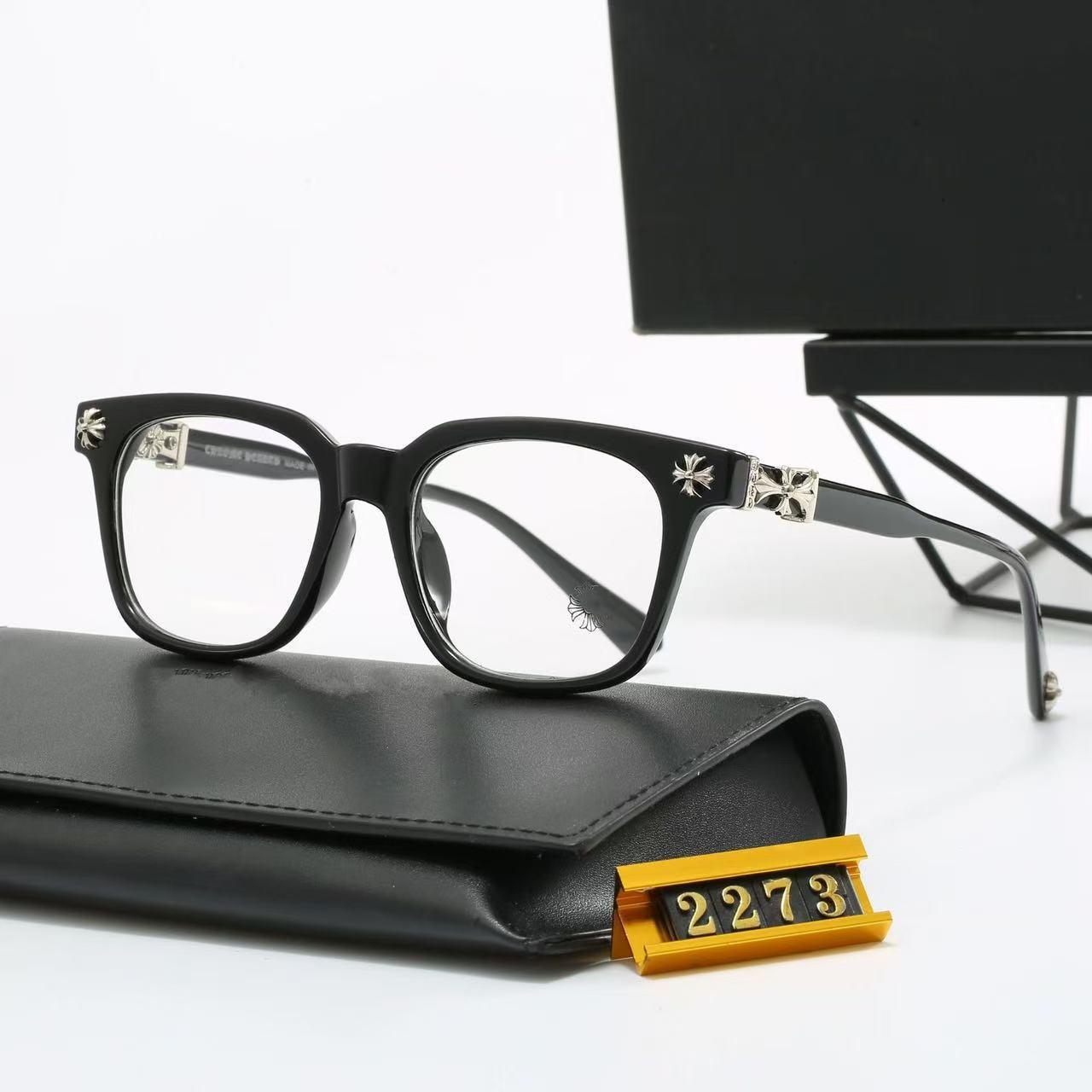 European and American Overseas New Sunglasses for Men and Women Square Frame Flat Mirrors Classic Travel Fashion Optical Glasses 2273