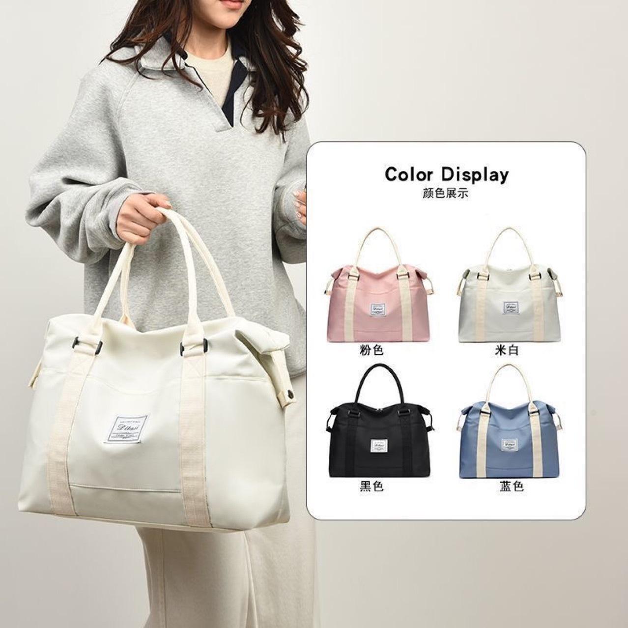 Travel Bag for Women, Large Capacity Hand Luggage Bag, Travel Bag, Clothing Storage Bag, Men's Carry-On Bag, Short-Distance Maternity Bag