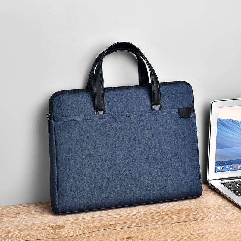 Factory Direct Sales Men's Briefcase 15.6inch Large Capacity Laptop Bag Meeting Bag Deli Laptop Bag Handbag
