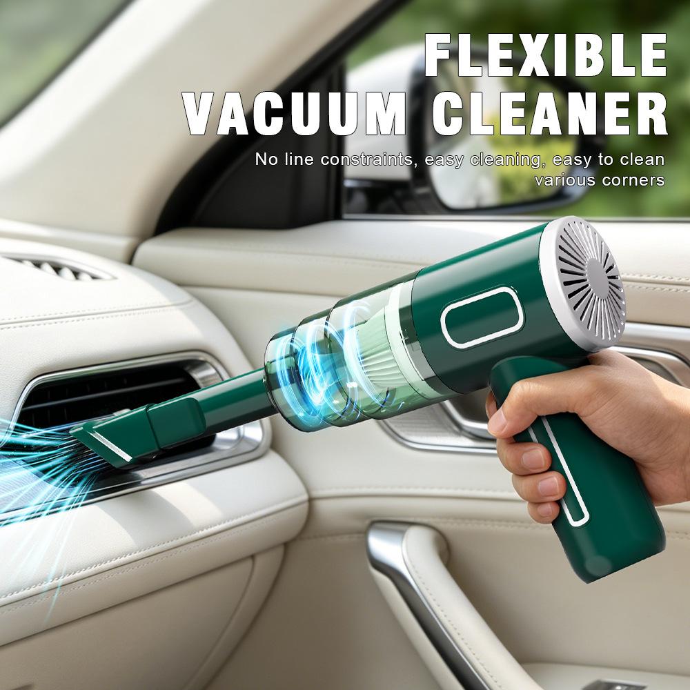 Cross-border car vacuum cleaner, wireless, with super-strong suction power, suitable for both car and home use, mini handheld portable vacuum cleaner, wholesale