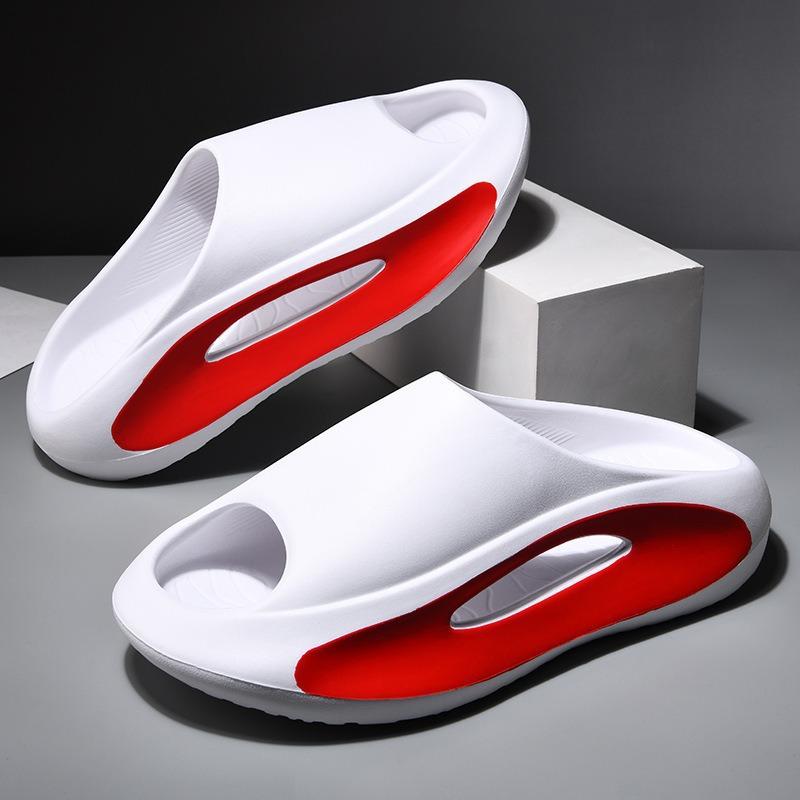 Slippers Men's Outwear Ins Korean Style Slides Men's Super Soft Lightweight Sports Sandals Slippers Men's and Women's Sandals Trendy