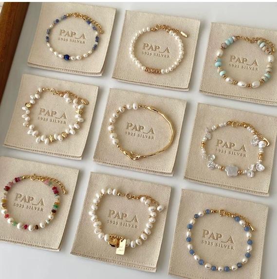 French-Style Irregular Shaped Pearl Bracelet for Women, Niche Light Luxury Bracelet, Exquisite and Fashionable Gold Half Bracelet Accessory