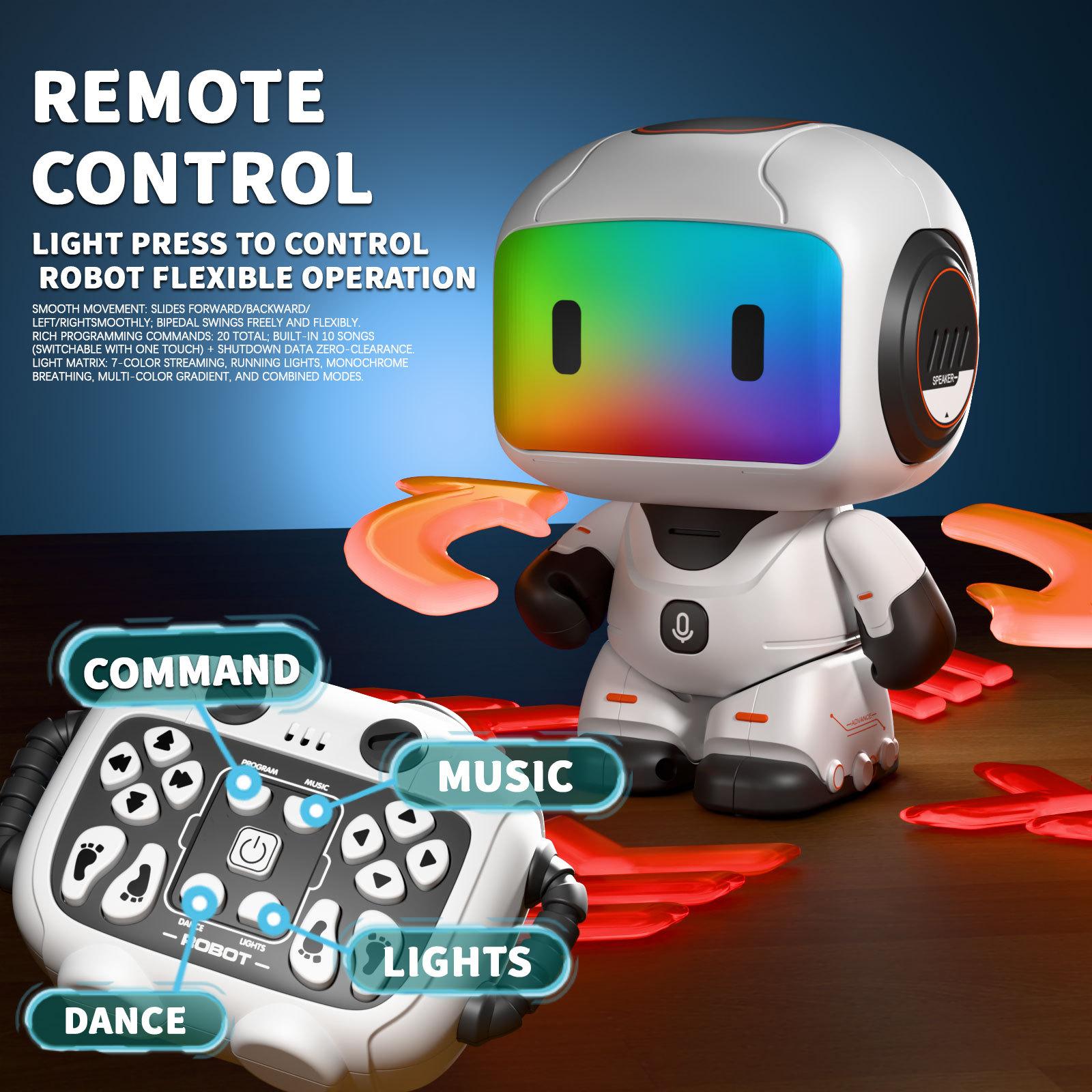 Cross-Border Intelligent Remote Control Robot with Touch Programming Mode, Electric Music Dancing Children's Educational Electric Toy