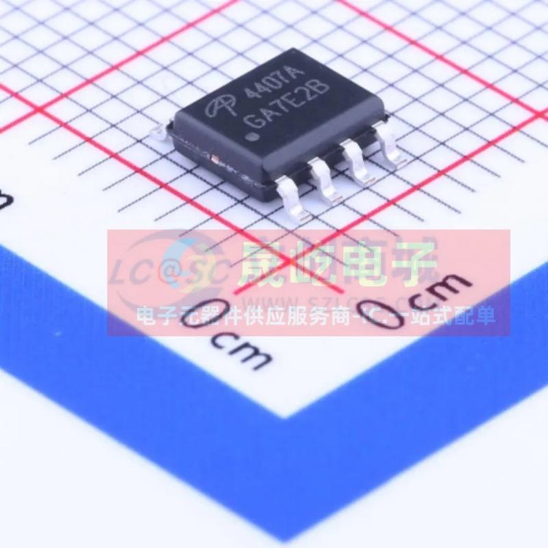 Original Genuine Ao4407A Sop-8 -30V/-12A P-Channel Mos (Field Effect Transistor) Chip