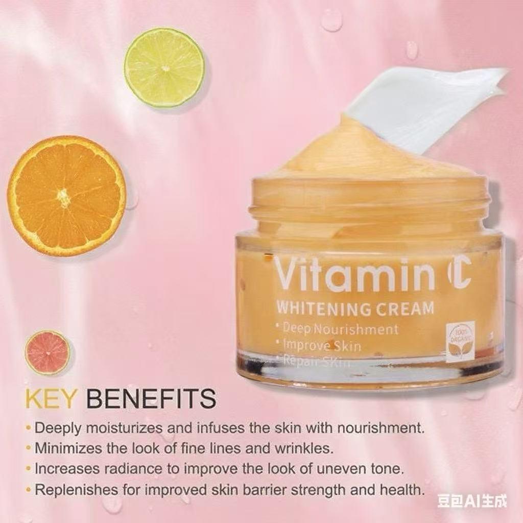 Cross-Border Foreign Trade Facial Cream Vc Essence Cream Hydrating, Brightening, Moisturizing and Elastic Skin Moisturizing Cream Facial Care