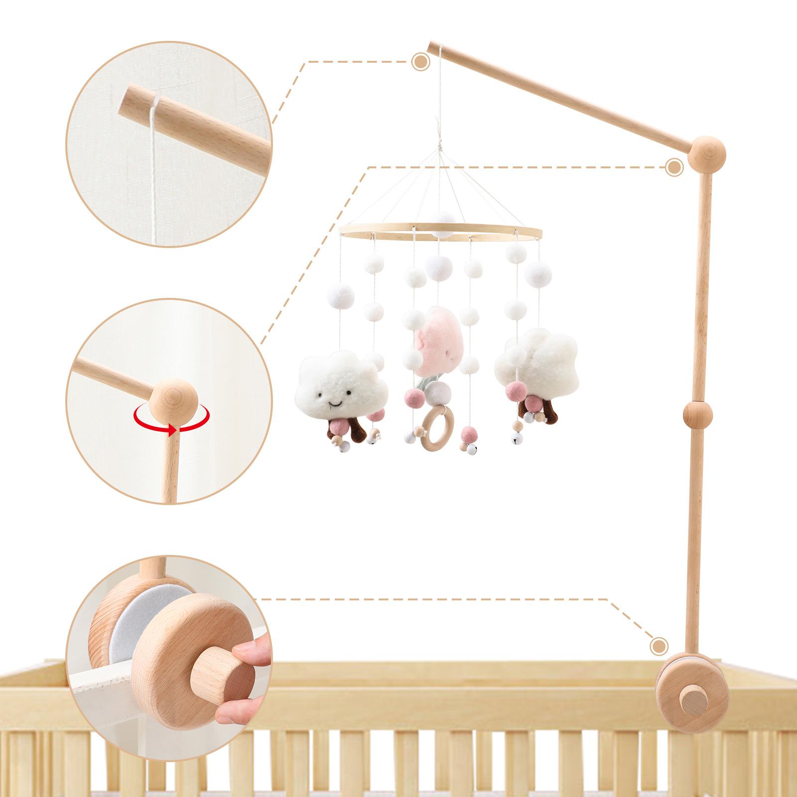 Cross-Border Children's Bed Bell Stand, Baby Soothing Rattle Wind Chime Stand, Infant Sleep Aid, Newborn Bed Bell Support Rod