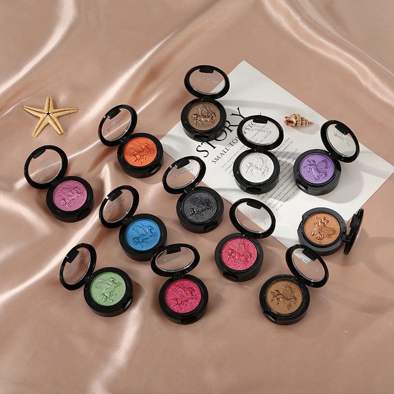 Asha Reya New Monochrome Eyes Noble Pegasus Eye Shadow Color Stage Performance Pearlescent Brightening Student Makeup