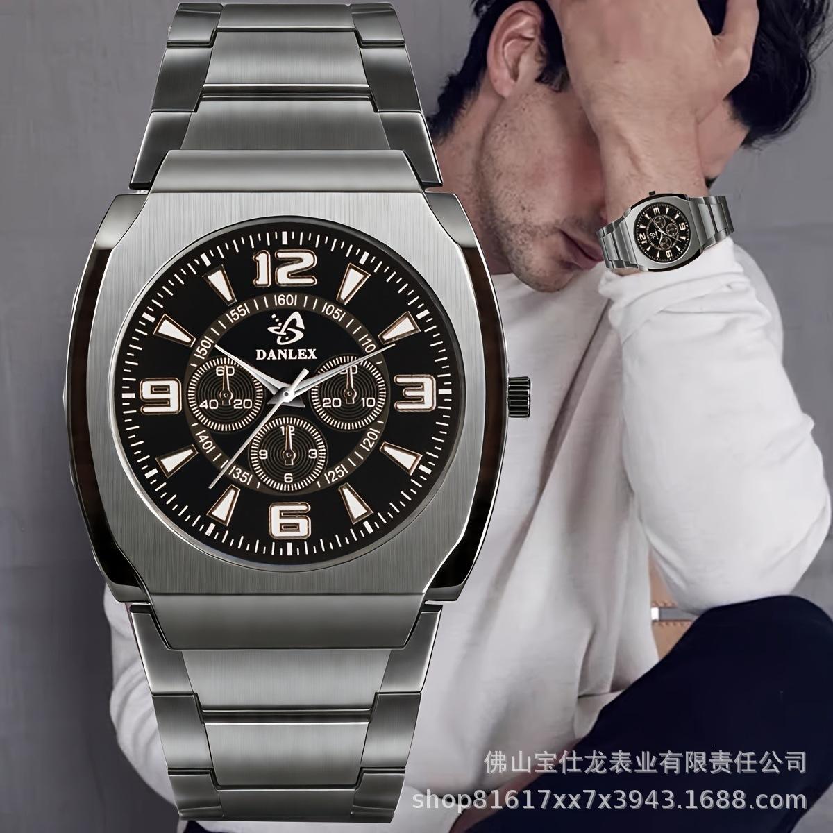 Cross-border hot-selling fashion men's and women's watches, factory direct sales, business casual alloy set quartz wristwatch 2715