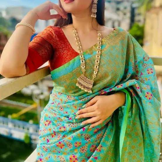 প্রিন্ট কটন শাড়ি