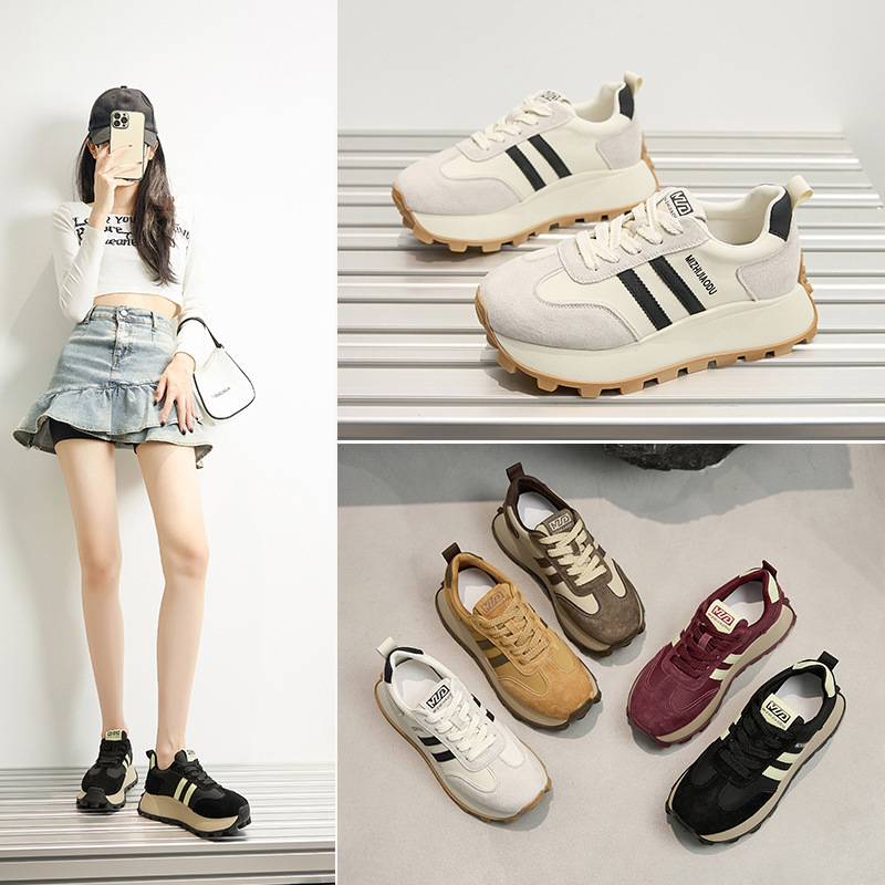 2024 New Sports Shoes, Women's Sneakers, Trendy Dad Shoes, New Women's Height-Increasing Sneakers