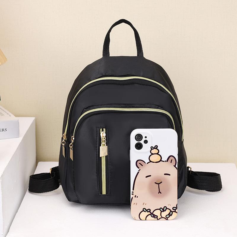 Fashionable and Simple Small Backpack for Women, Popular Ins Style Casual Backpack, Versatile Outdoor Black Small School Bag, Hot Sale
